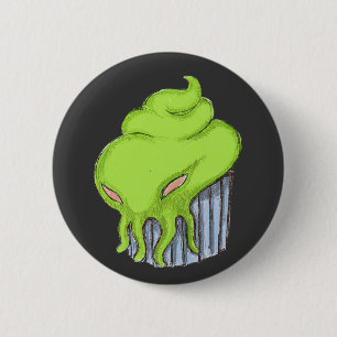 Badge Rond 5 Cm Petit gâteau de Cthulhu