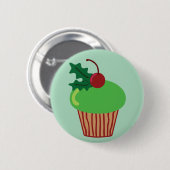 Badge Rond 5 Cm Petit gâteau de Noël (Devant & derrière)