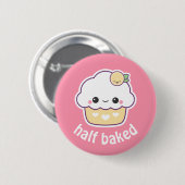 Badge Rond 5 Cm Petit gâteau mignon de citron (Devant & derrière)