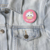 Badge Rond 5 Cm Petit gâteau mignon de citron (En situation)
