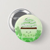 Badge Rond 5 Cm Petit gâteau mignon de Jour de la Saint Patrick de (Devant & derrière)