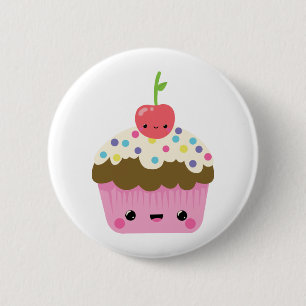 Badge Rond 5 Cm Petit gâteau mignon de Kawaii