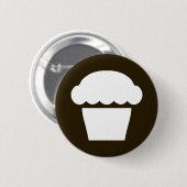 Badge Rond 5 Cm petit gâteau/petit pain simples (Devant & derrière)