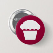 Badge Rond 5 Cm petit gâteau/petit pain simples (Devant & derrière)