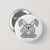 Badge Rond 5 Cm Petit lapin (Devant & derrière)