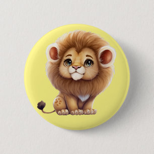 Badge Rond 5 Cm Petit lion