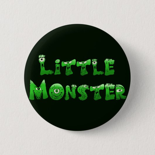 Badge Rond 5 Cm Petit monstre tombé (Devant)