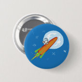 BADGE ROND 5 CM PETIT PAIN DE ROCKET (Devant & derrière)