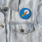 BADGE ROND 5 CM PETIT PAIN DE ROCKET (En situation)