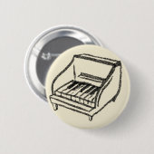 Badge Rond 5 Cm petit piano (Devant & derrière)