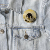 Badge Rond 5 Cm Petit pingouin (En situation)