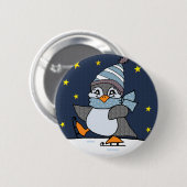 Badge Rond 5 Cm Petit pingouin (Devant & derrière)
