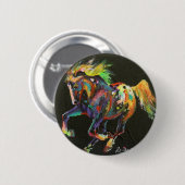 Badge Rond 5 Cm petit poney d'éclatement (Devant & derrière)