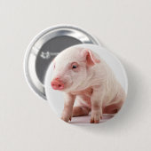 Badge Rond 5 Cm Petit porc (Devant & derrière)