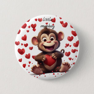 Badge Rond 5 Cm Petit singe