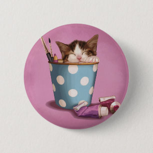 Badge Rond 5 Cm Petit somme de Kitty