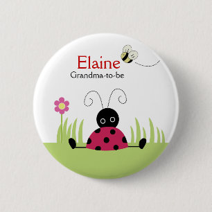 Badge Rond 5 Cm Petite bouton personnalisé de coccinelle par