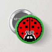 Badge Rond 5 Cm Petite coccinelle décousue (Devant & derrière)