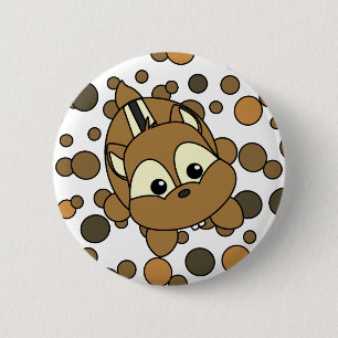 Badge Rond 5 Cm Petite créature mignonne de tamia