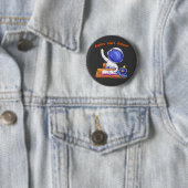 Badge Rond 5 Cm petite étude d'astronaute (En situation)