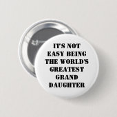 Badge Rond 5 Cm Petite-fille (Devant & derrière)