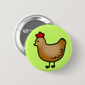Badge Rond 5 Cm Petite poule (Devant & derrière)