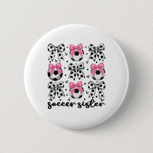 Badge Rond 5 Cm Petite Soeur Coquette Arc de Foot Cute Soeur de Fo