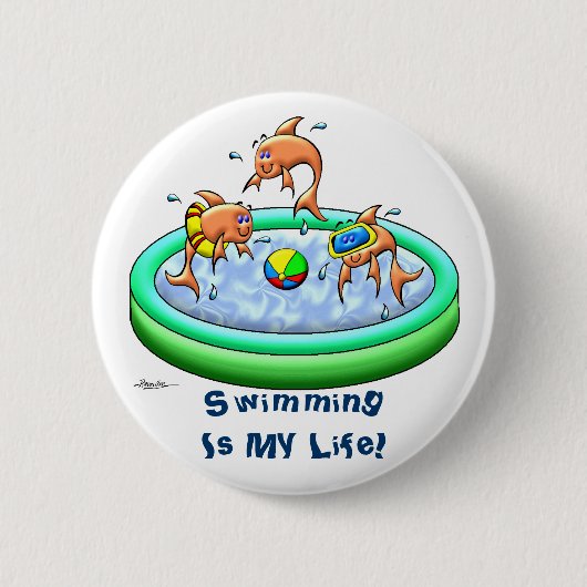Badge Rond 5 Cm Petites guppys (Devant)
