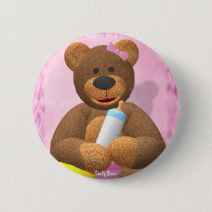 Badge Rond 5 Cm Petits ours Babygirl