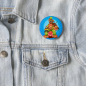 Badge Rond 5 Cm Petits ours clown et M. Zippy (En situation)