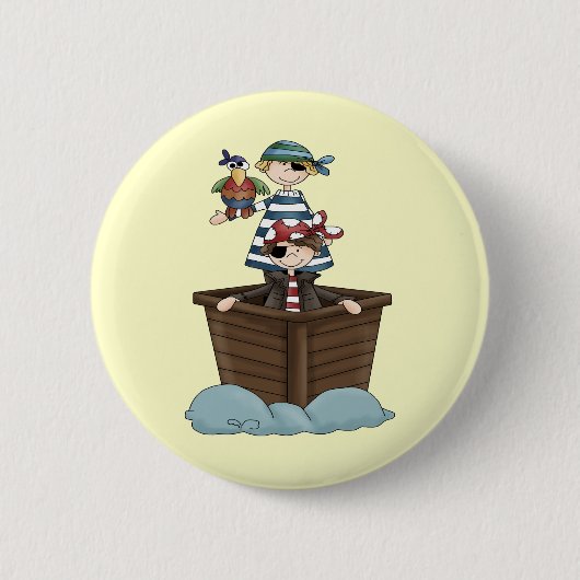 Badge Rond 5 Cm Petits pirates (Devant)