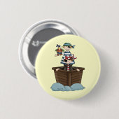 Badge Rond 5 Cm Petits pirates (Devant & derrière)