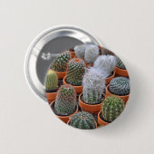 Badge Rond 5 Cm Petits plantes de cactus (Devant & derrière)