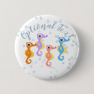 Badge Rond 5 Cm Petits Seahores