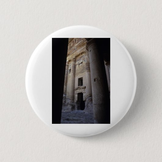 Badge Rond 5 Cm Petra, Jordanie. (Devant)