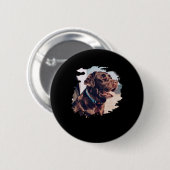 Badge Rond 5 Cm Pets Simple Modern Cool Tygraphy Name And Photo (Devant & derrière)