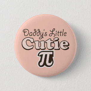 Badge Rond 5 Cm Peu de bouton de Cutie pi du papa
