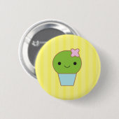 Badge Rond 5 Cm Peu de cactus (Devant & derrière)