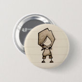 Badge Rond 5 Cm Peu de coeur de main (Devant & derrière)