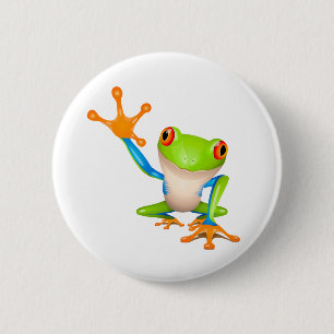 Badge Rond 5 Cm Peu de grenouille d'arbre