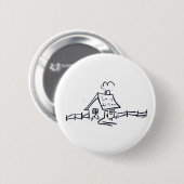 Badge Rond 5 Cm Peu de maison (Devant & derrière)