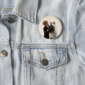 Badge Rond 5 Cm Peu de mariage (En situation)