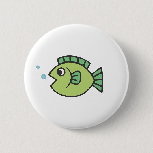 Badge Rond 5 Cm Peu de poisson (Devant)