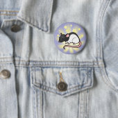 Badge Rond 5 Cm Peu de rat d'étoile (En situation)