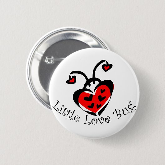 Badge Rond 5 Cm Peu d'insecte d'amour ! (Devant & derrière)