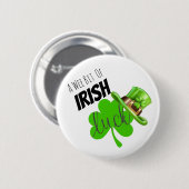 Badge Rond 5 Cm Peu petit de la chance irlandaise (Devant & derrière)