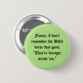 Badge Rond 5 Cm Peu vers connus de bible (Devant & derrière)