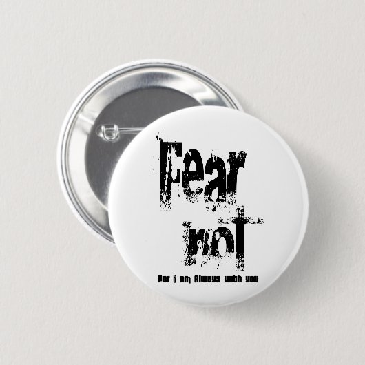 Badge Rond 5 Cm Peur non chrétien (Devant & derrière)