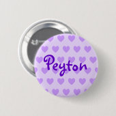 Badge Rond 5 Cm Peyton en violet (Devant & derrière)