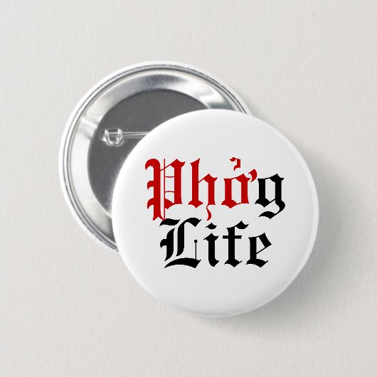 Badge Rond 5 Cm Phở g Life (Devant & derrière)